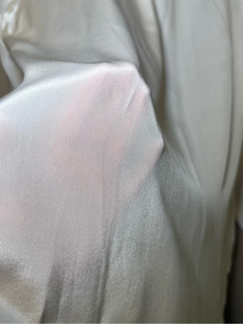 J.Crew NWT 100% Silk Button Down Blouse 12 Tall Ivory Classic Corporate Luxury